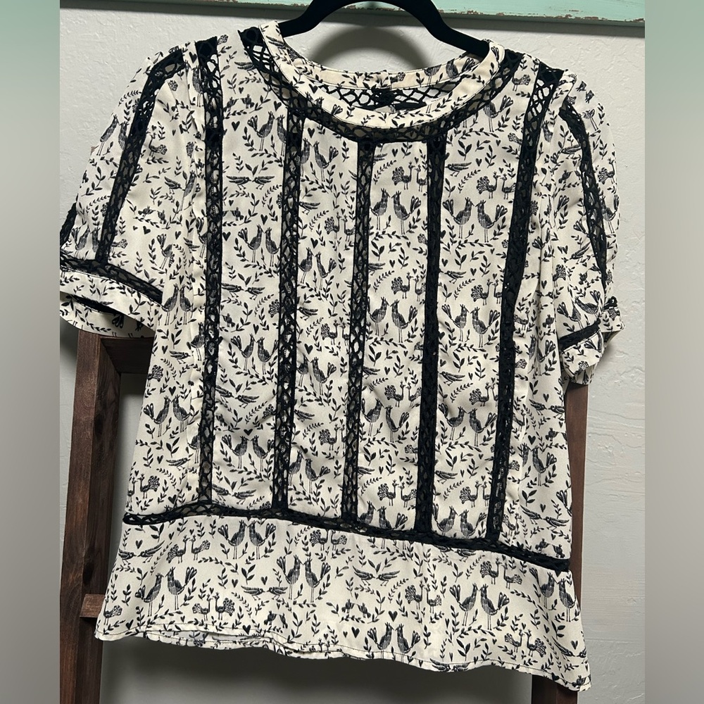 Meadow Rue Bird Blouse